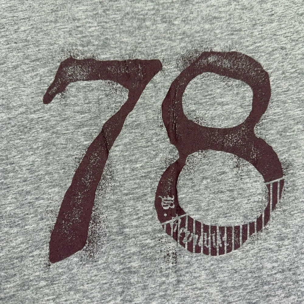 Banana Republic Shirt Mens Large Gray Long Sleeve 78 Logo Graphic Tee Casual